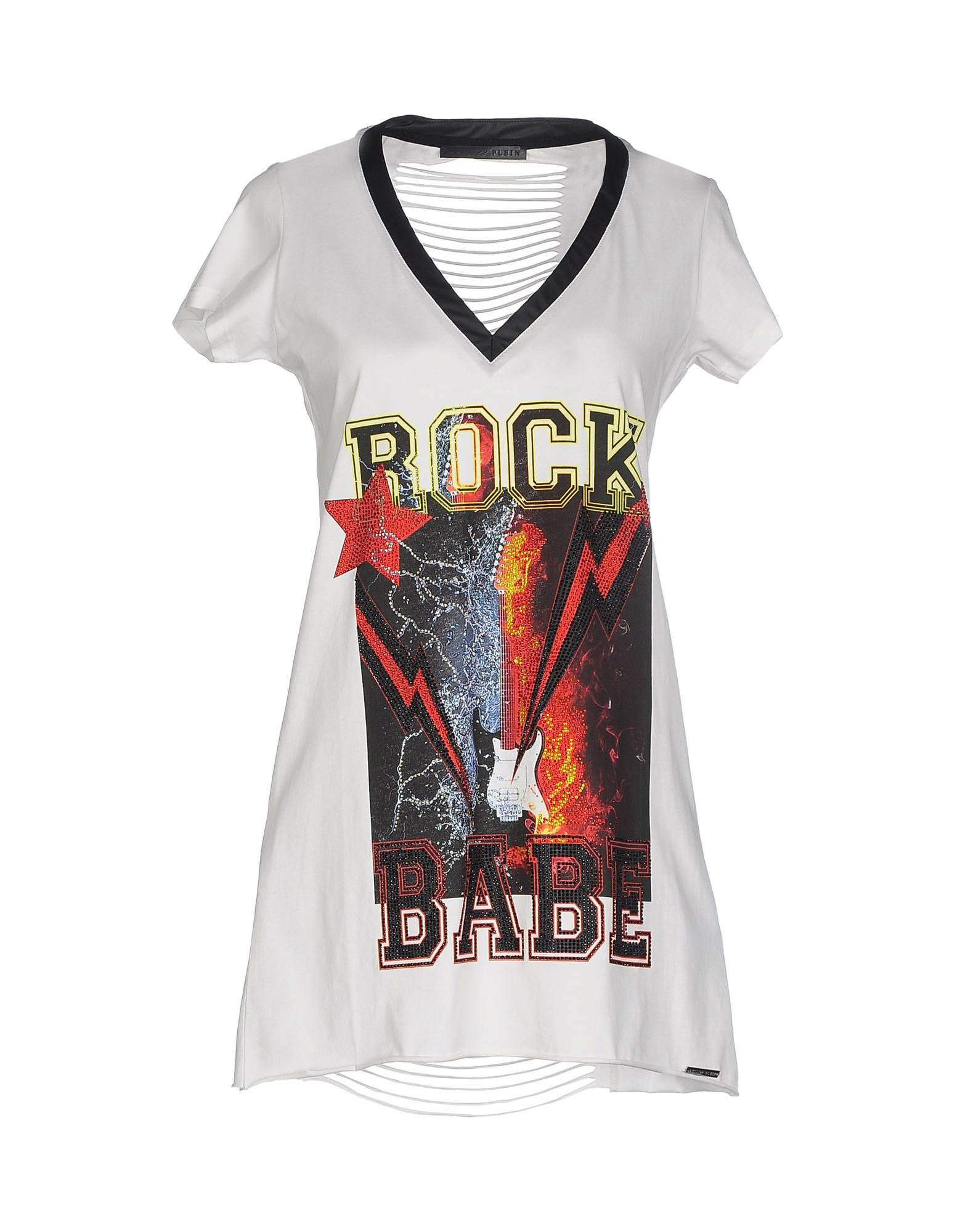 philipp plein couture t shirt in multicolor white lyst philipp plein couture t shirt in multicolor white lyst