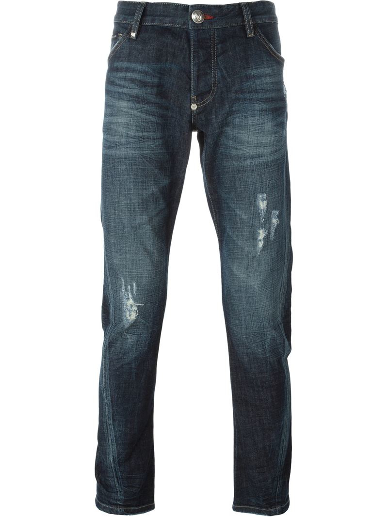 Lyst - Philipp Plein 'illegal Fight Club' Jeans in Blue for Men