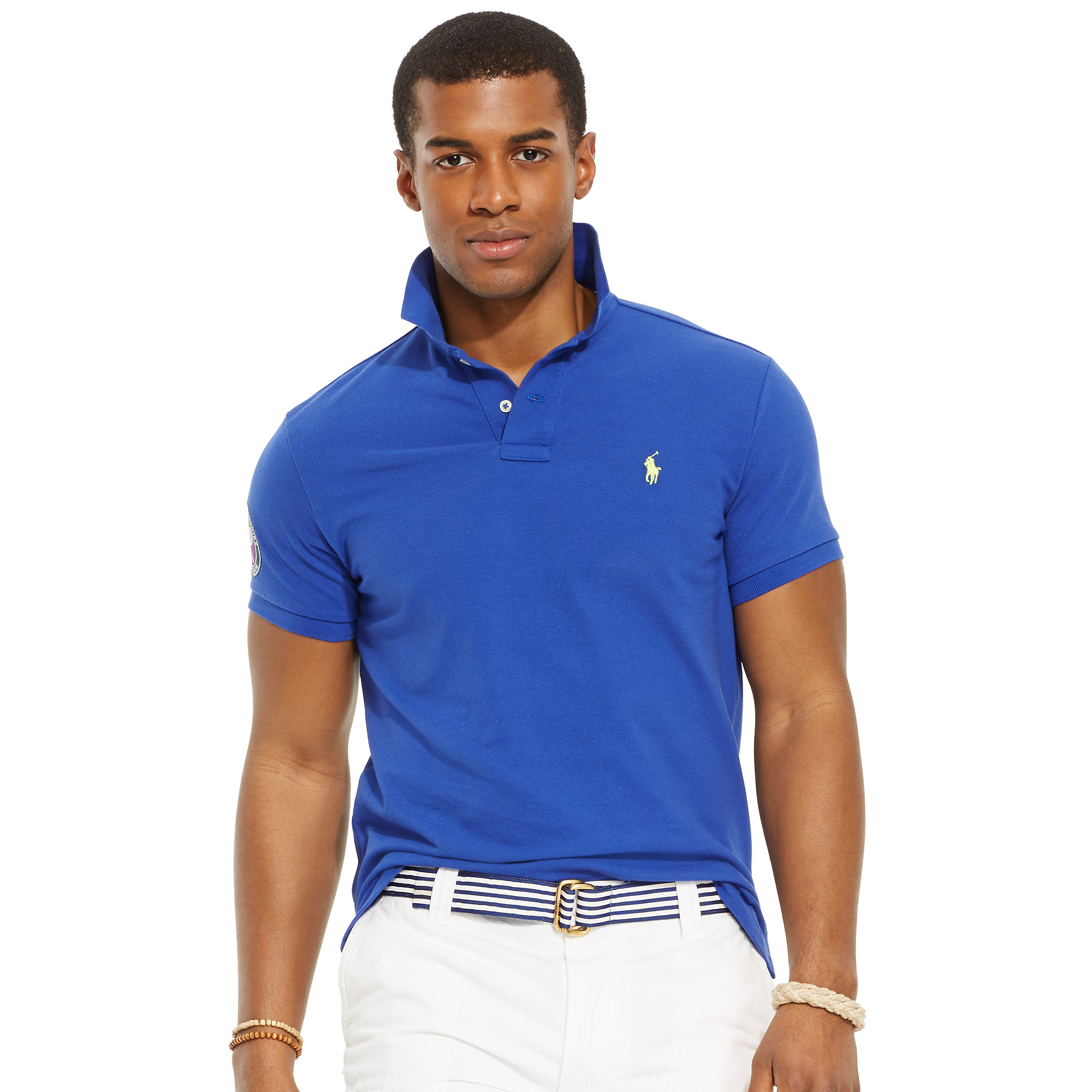 Lyst - Polo Ralph Lauren Custom-fit Tropical Polo in Blue for Men