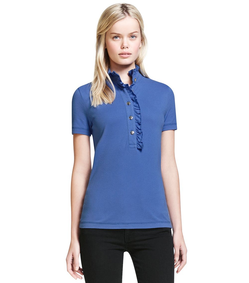 Tory Burch Lidia Polo in Blue (WEDGE BLUE) | Lyst