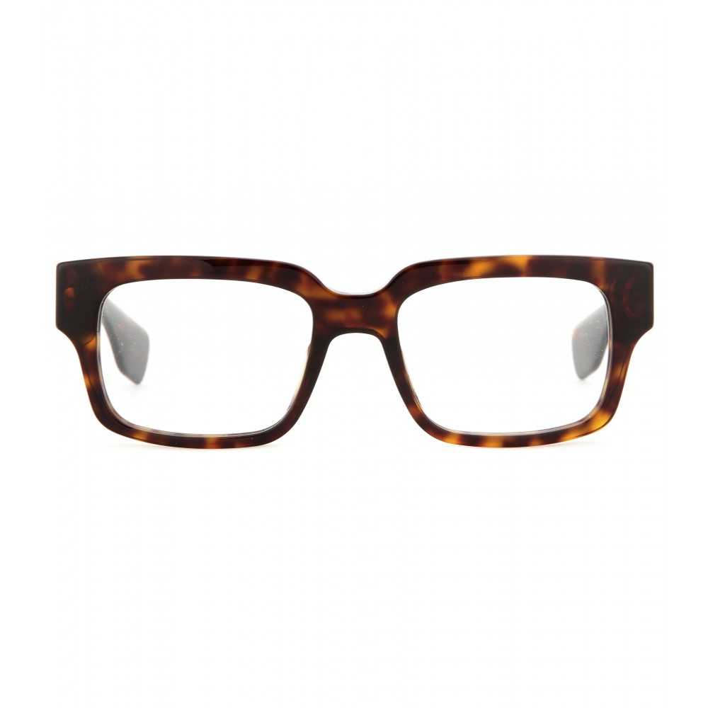 Lyst - Prada Square-Frame Optical Glasses in Brown