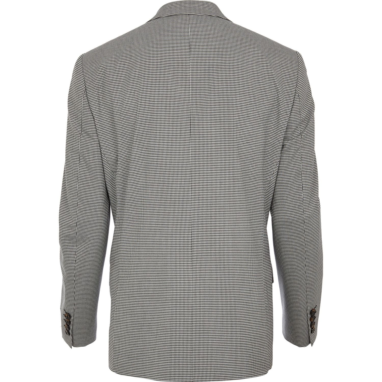 Lyst River Island Black And White Dogtooth Skinny Suit Jacket in