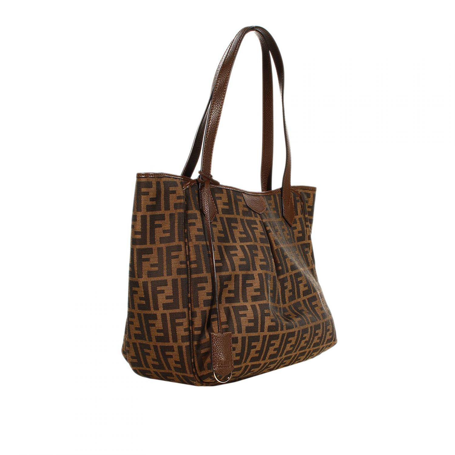Fendi Handbag Zucca Shopping With Zip Big 30X40X15 Cm in Brown | Lyst