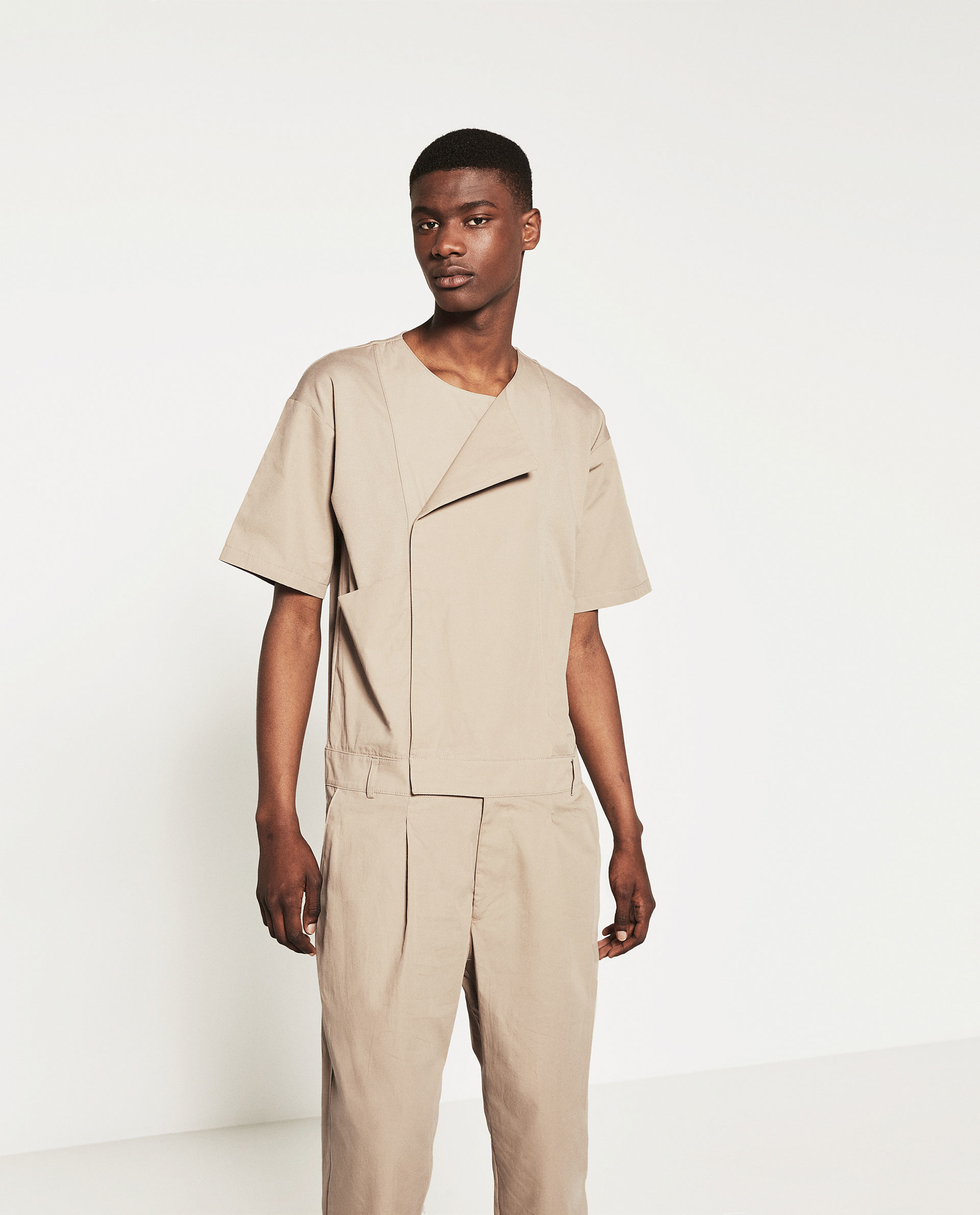 Zara Dark Jumpsuit in Brown for Men Lyst