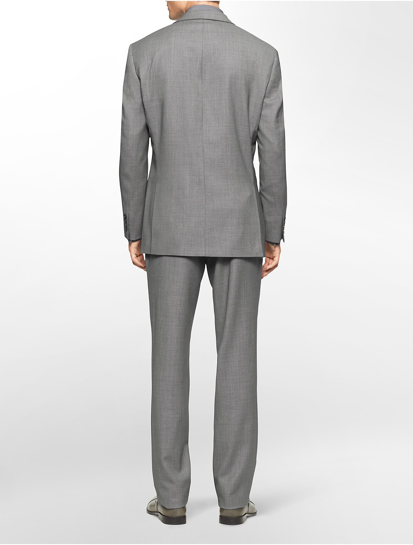 Calvin klein Classic Fit Grey Suit in Gray for Men | Lyst