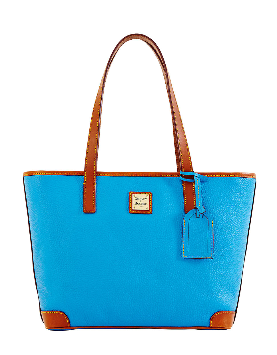 Dooney & Bourke Charleston Shopper Leather Tote Bag in Blue | Lyst