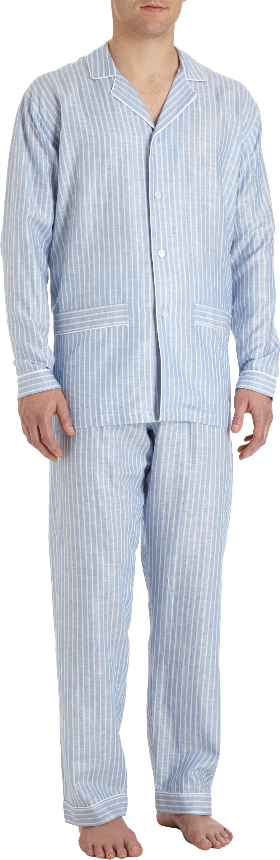Lyst - Zimmerli Stripe Pajama Set in Blue for Men