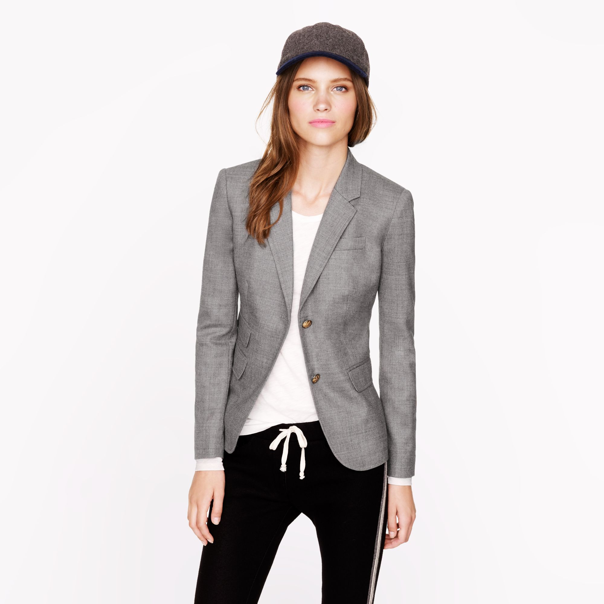 Lyst - J.Crew Tall Schoolboy Blazer In Wool Flannel in Gray