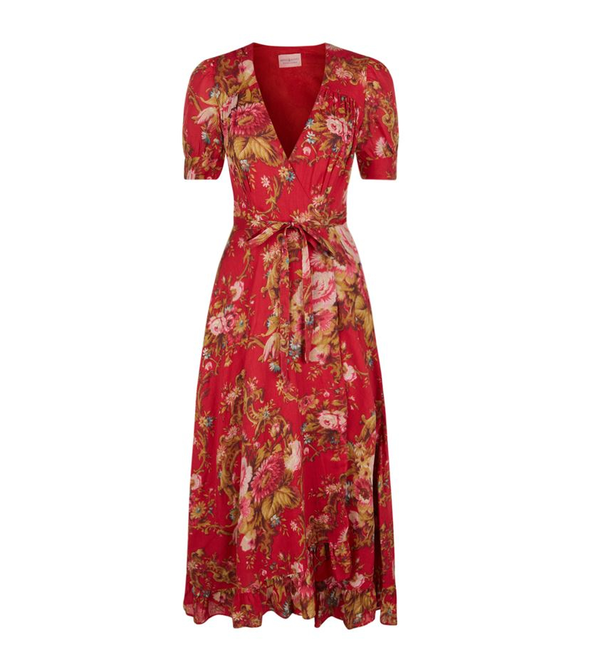 Denim & supply ralph lauren Floral Wrap Dress in Red | Lyst