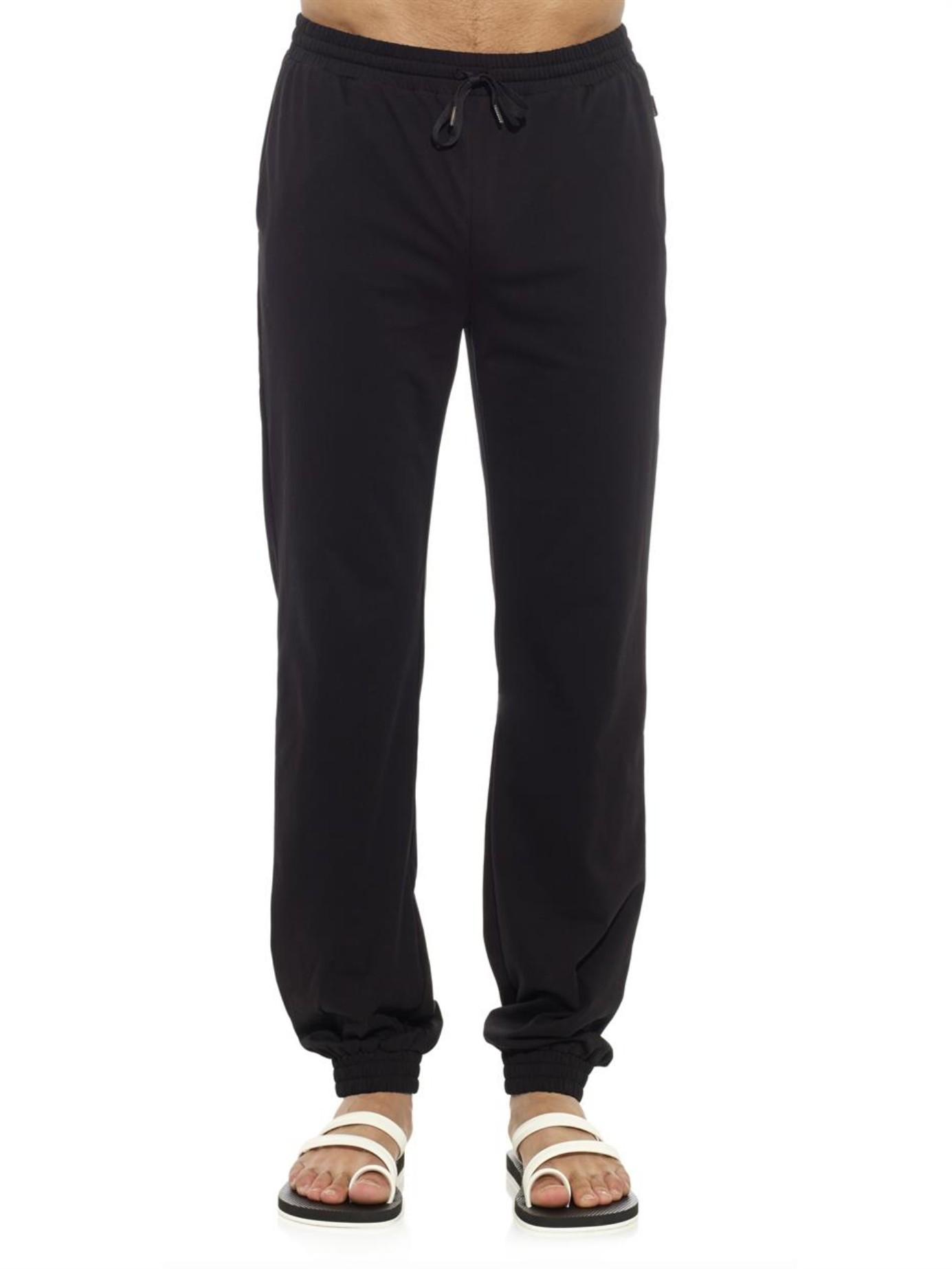Lyst - Danward Cotton-Jersey Track Pants in Black for Men