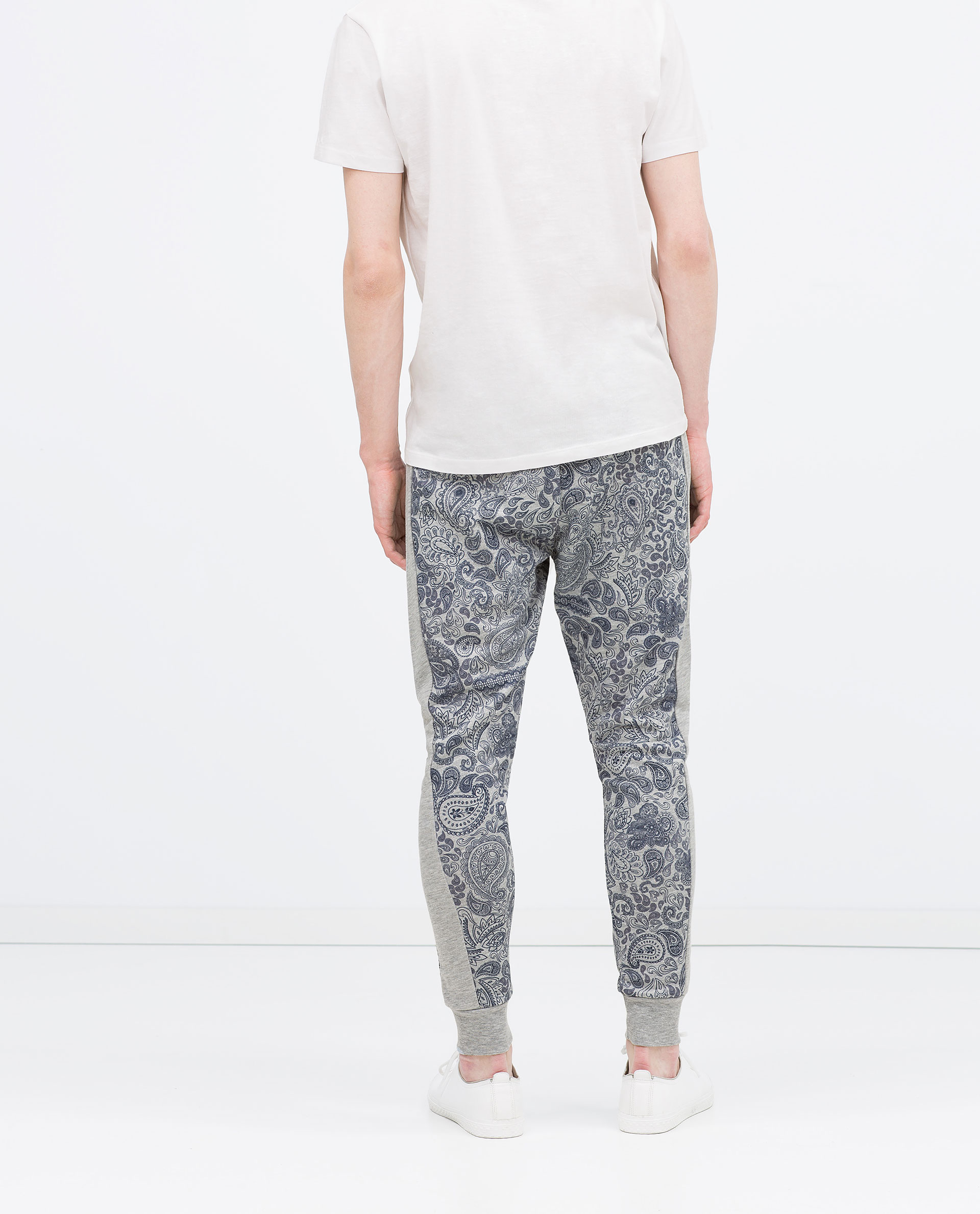 zara cotton joggers