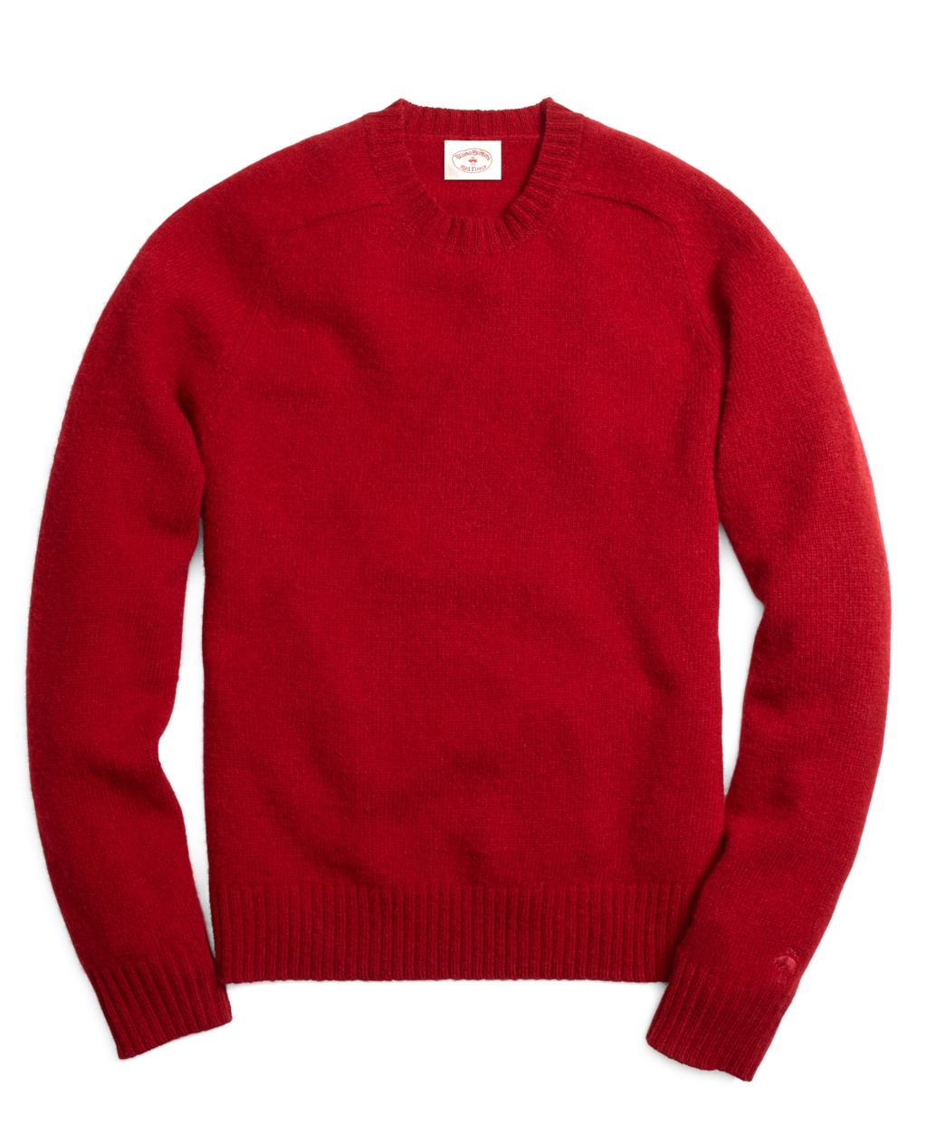 Lyst - Brooks brothers Shetland Crewneck Sweater in Red for Men