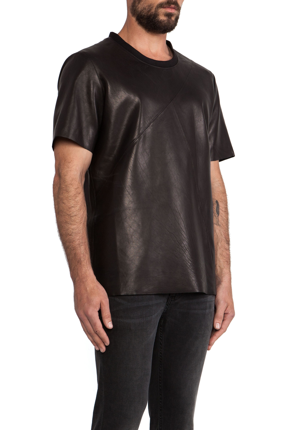 Blk dnm Leather Tshirt 12 in Black for Men | Lyst