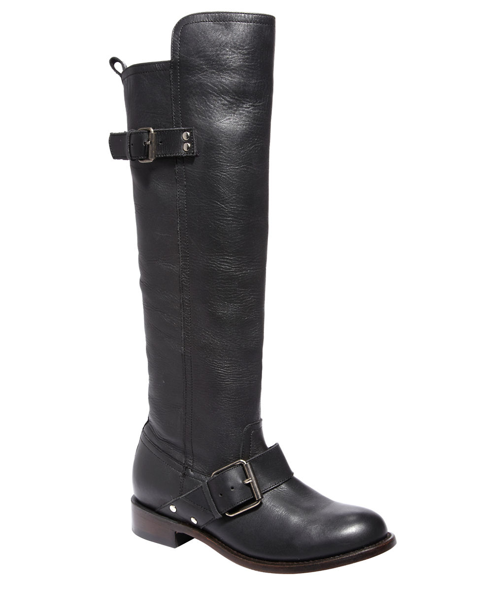Dolce Vita Lucianna Tall Leather Boots in Black | Lyst