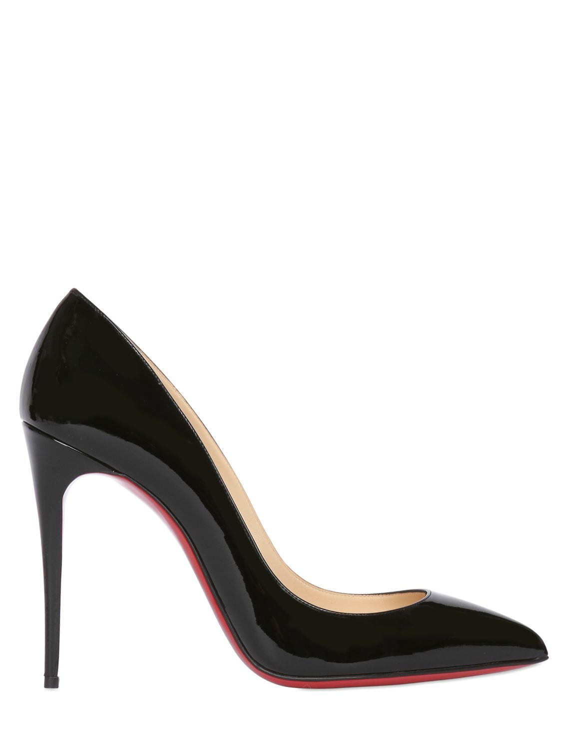 Christian louboutin Pigalle Follies Patent Leather Pumps in Black ...