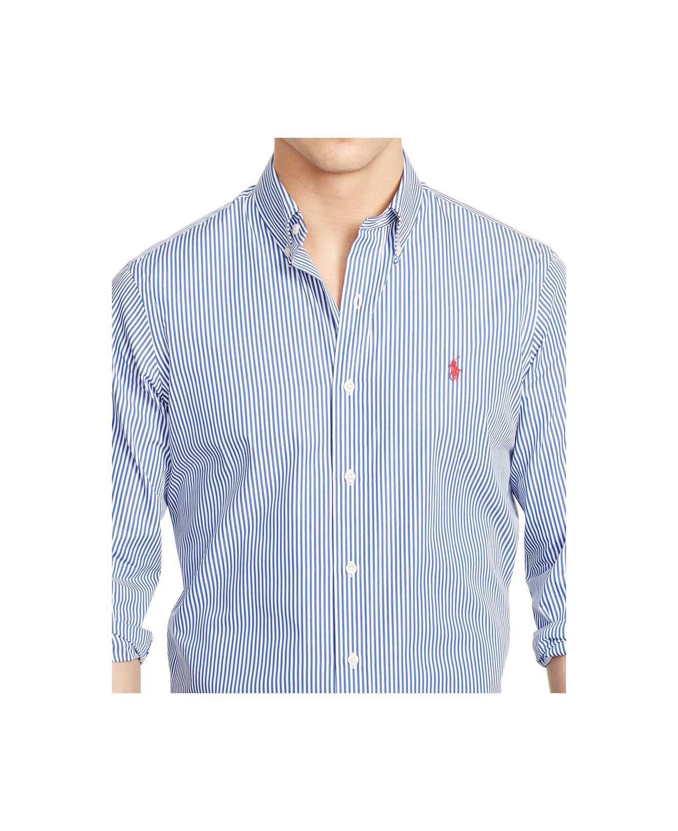 ralph lauren slim fit striped shirt