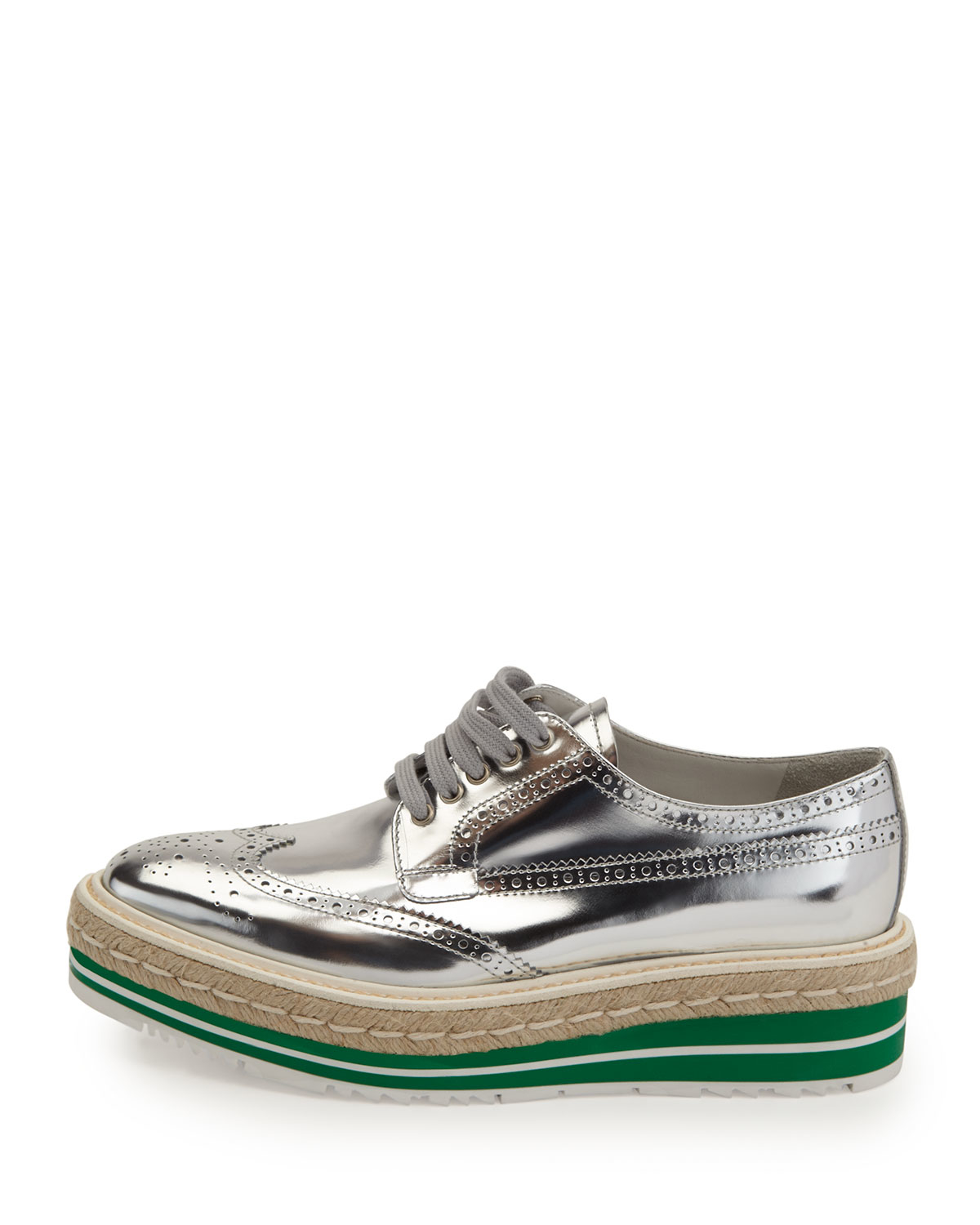 prada logo platform loafers
