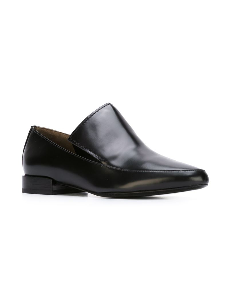 3.1 phillip lim Louie Leather Loafers in Black | Lyst