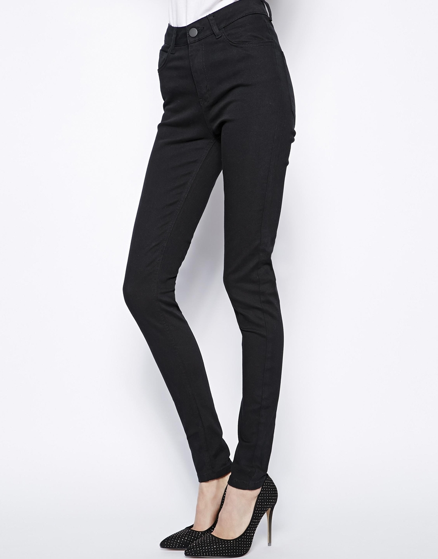 black high waist jeans for women