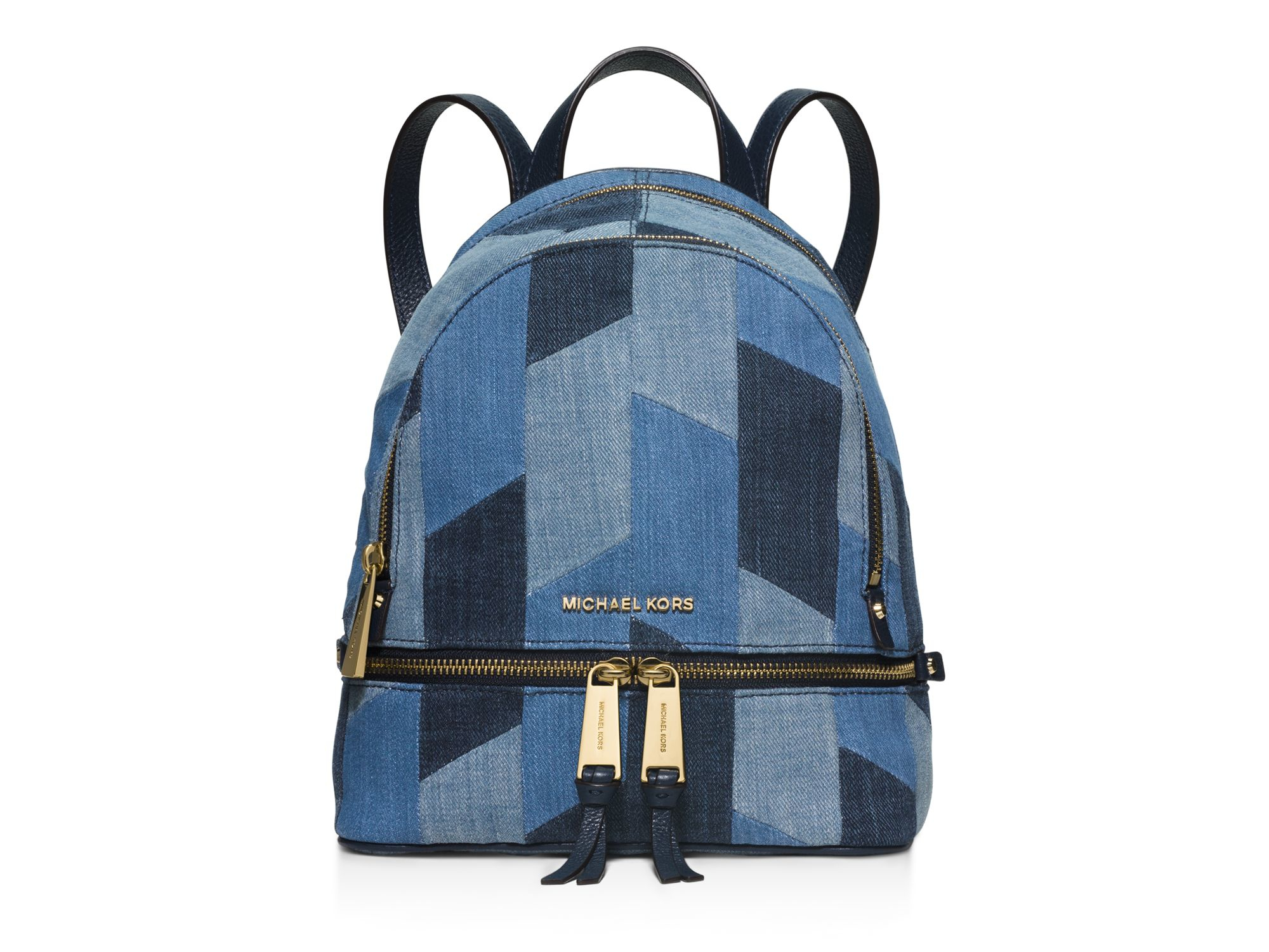 Michael michael kors Small Rhea Denim Backpack in Blue Lyst