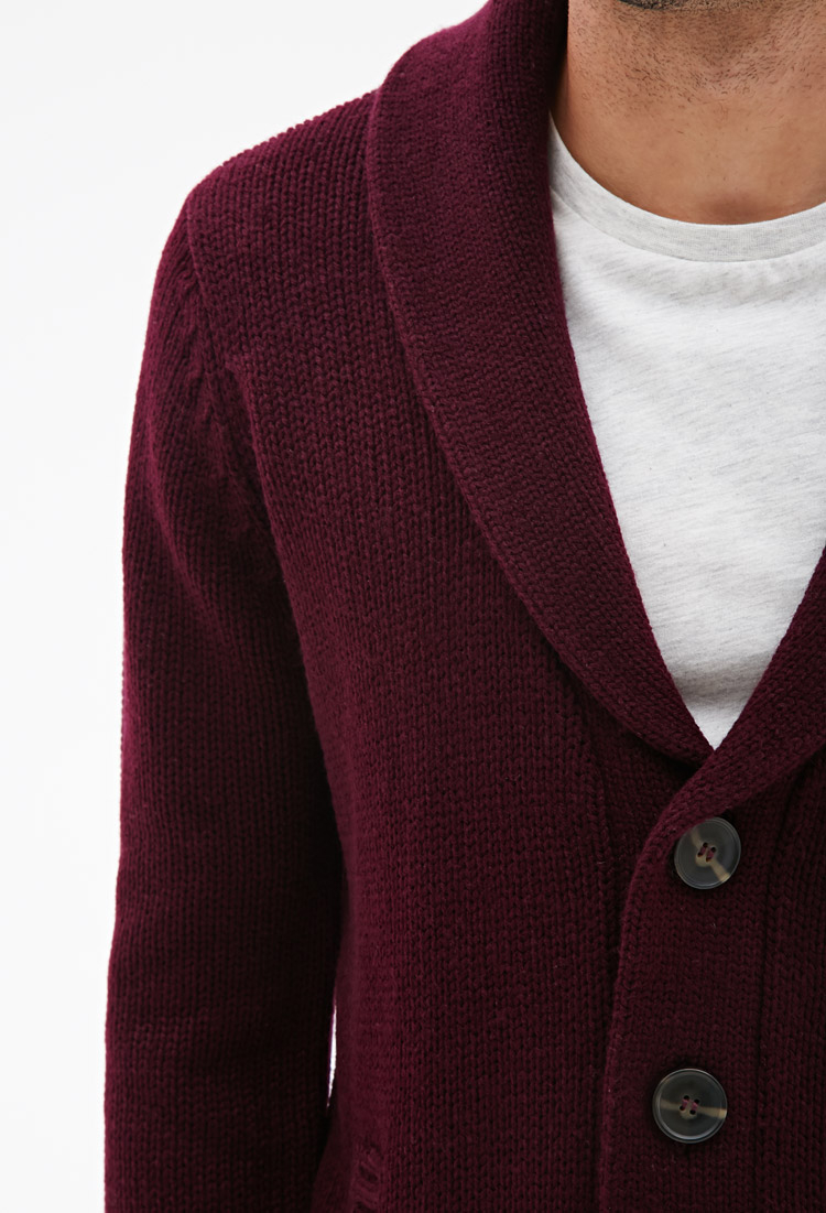forever 21 purple cardigan