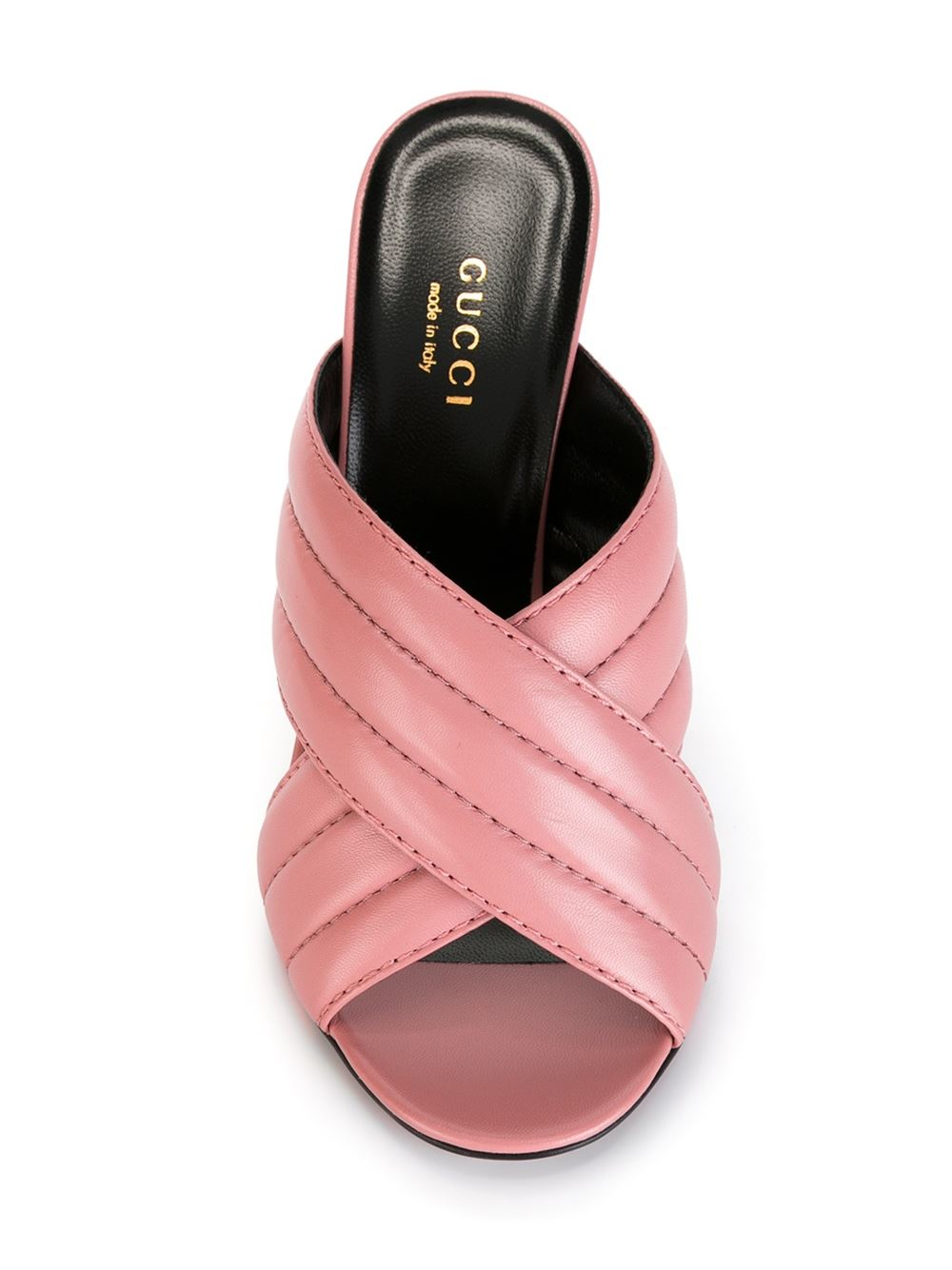  Gucci  Quilted Sandals  in Pink  Lyst