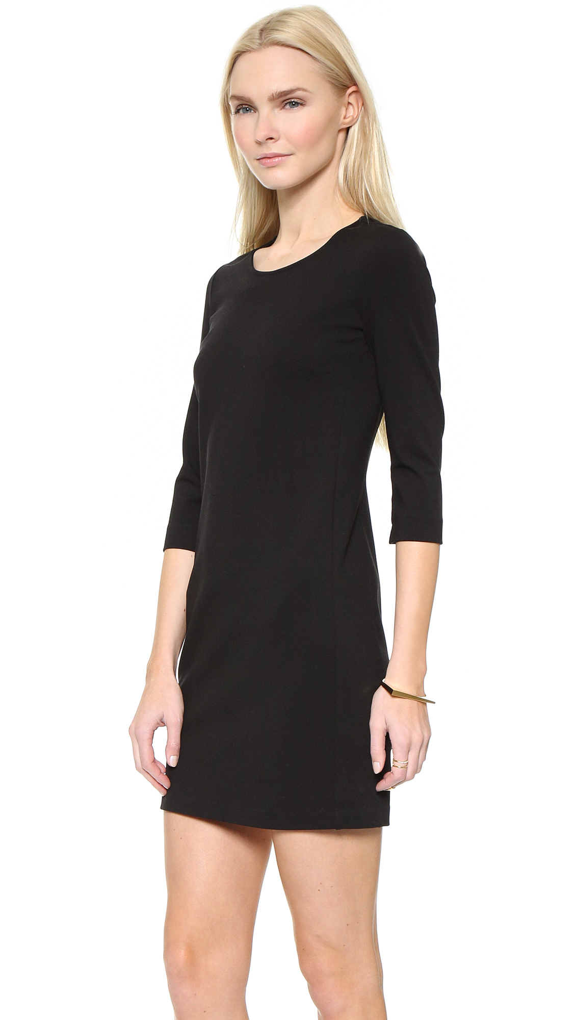 Dress Of The Day Black Ponte Shift Dress At Debenhams theory fixture ponte shift dress in black lyst Dress Of The Day Black Ponte Shift Dress At Debenhams theory fixture ponte shift dress in black lyst