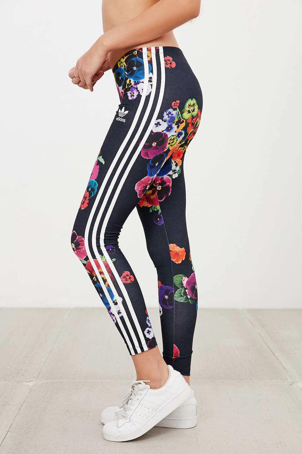 Lyst Adidas Originals Originals Floral Print Legging in