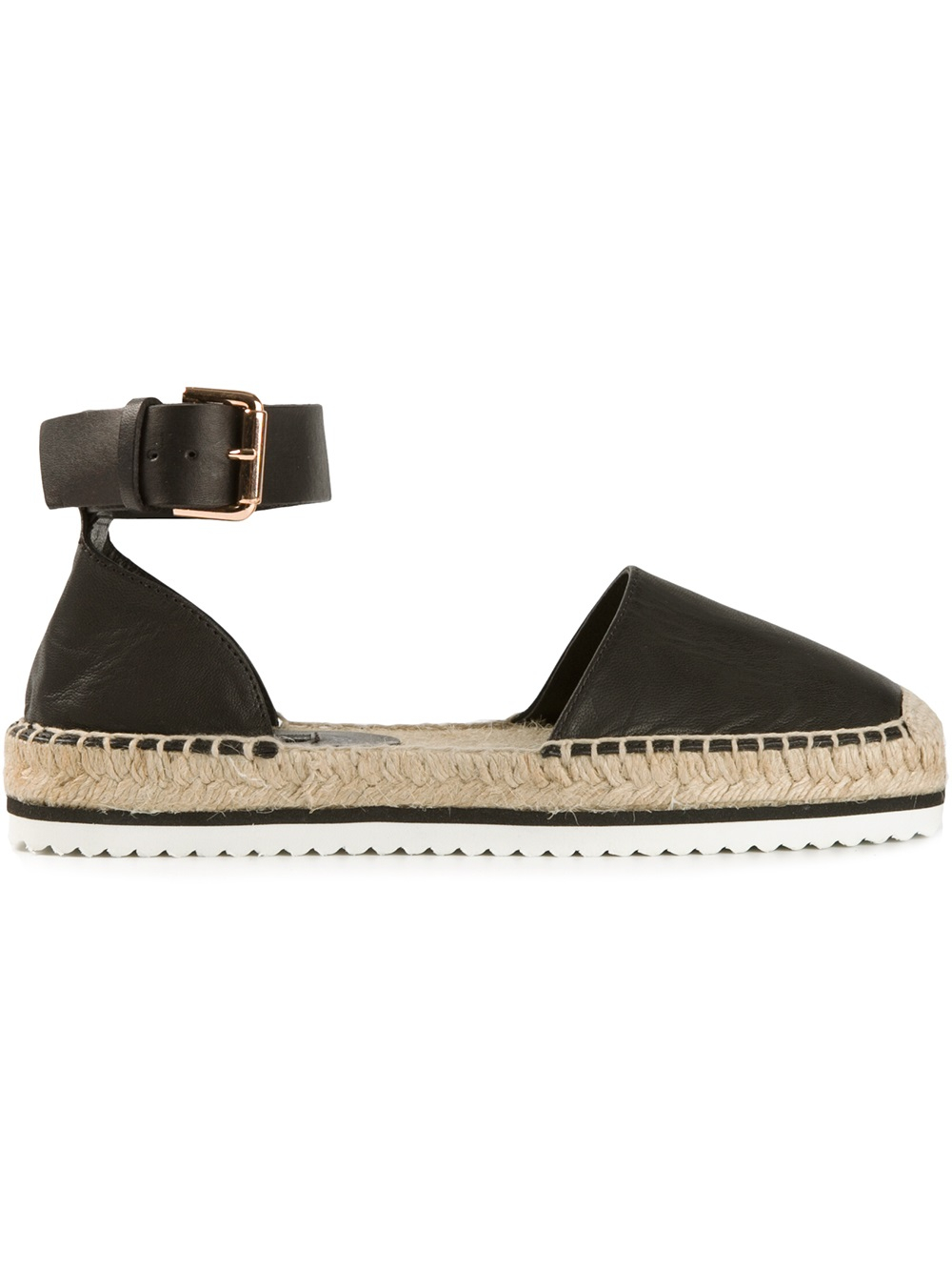 black espadrilles with ankle strap