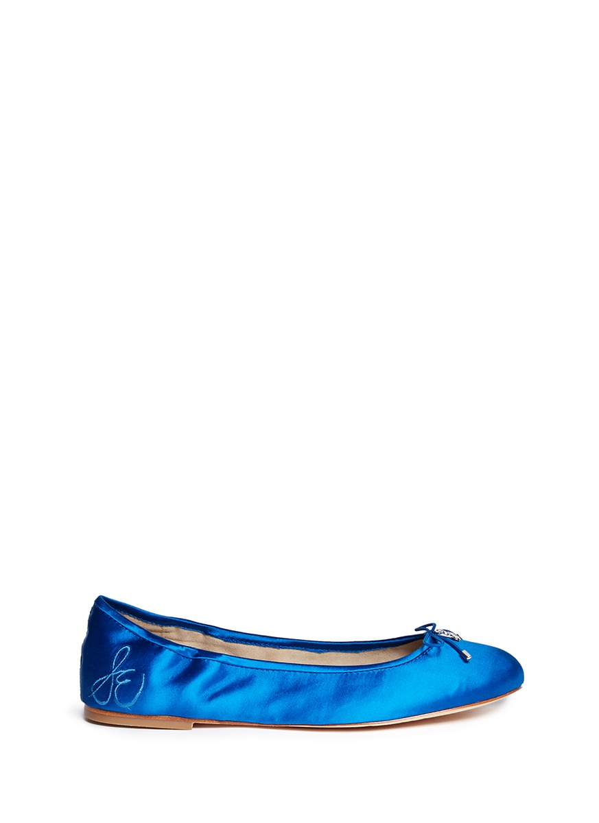 satin ballerina flats
