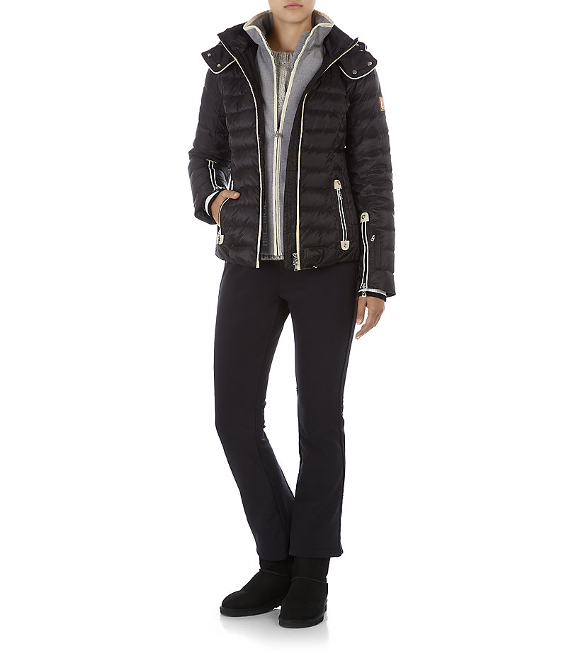 Black Haze high-rise soft-shell bootcut ski trousers | Bogner | MATCHESFASHION US