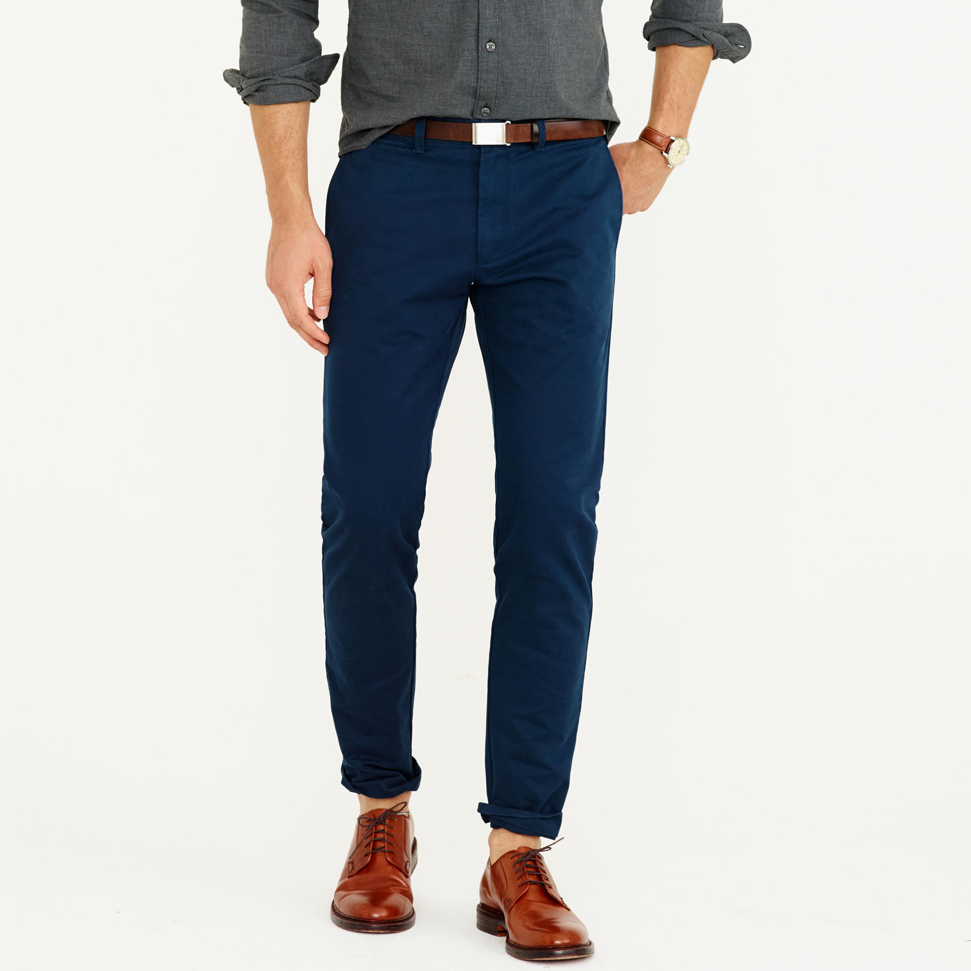 J.crew Essential Chino In 484 Fit in Blue for Men (montclair navy) | Lyst