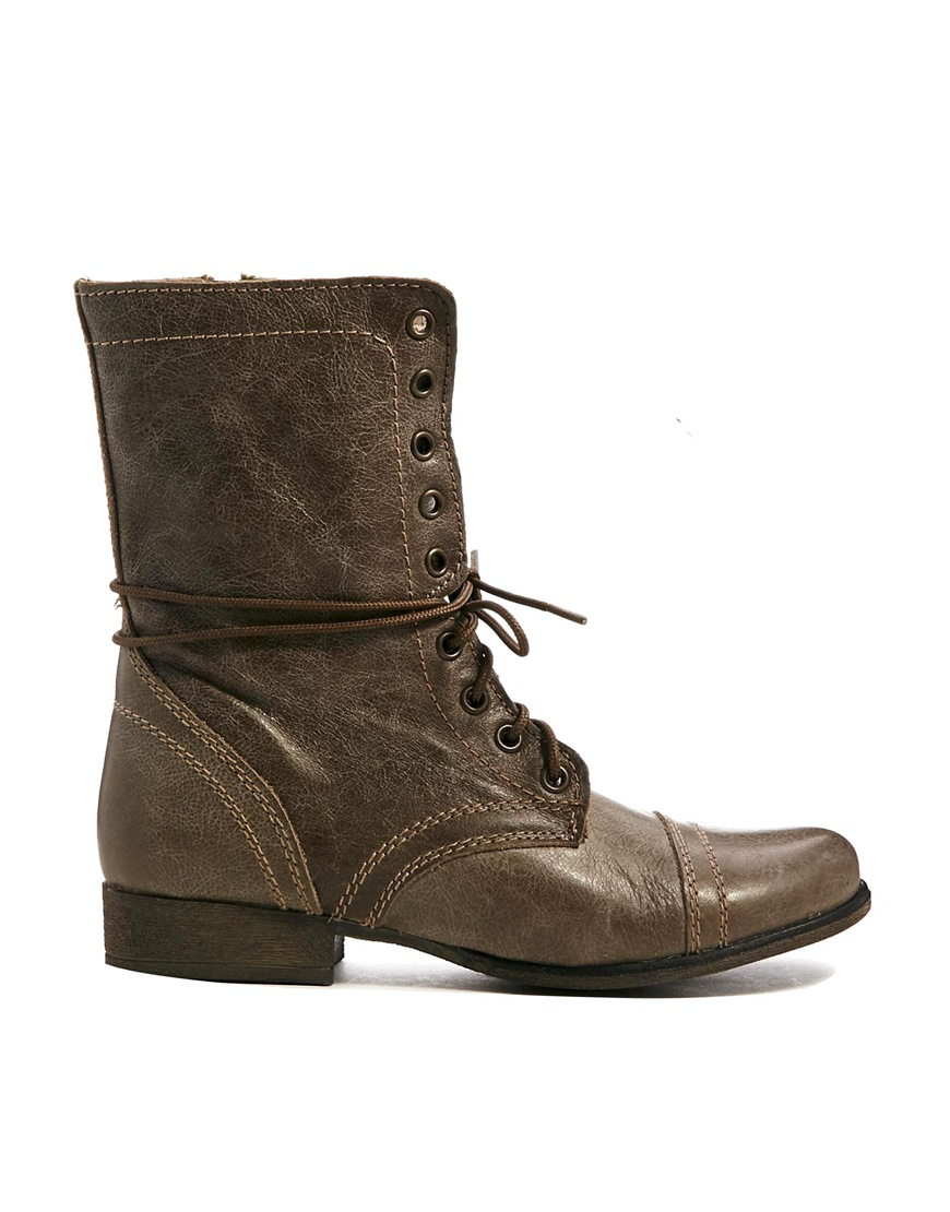 steve madden troopa brown boots