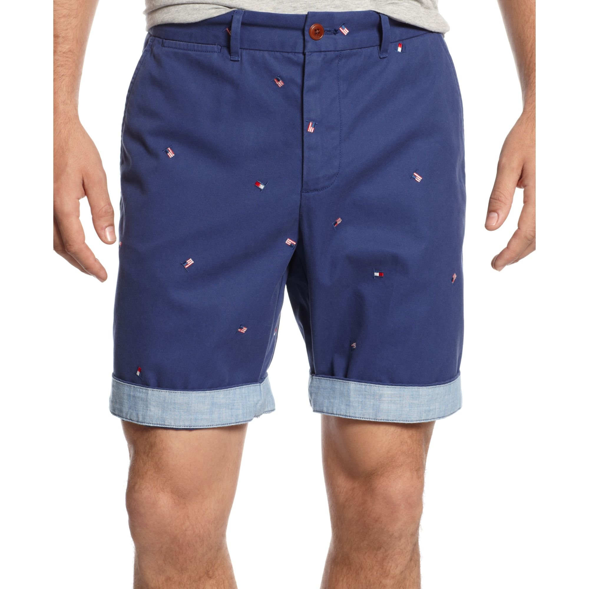 Tommy Hilfiger Flag Critter Shorts in Blue for Men (Dress Shirt Navy ...