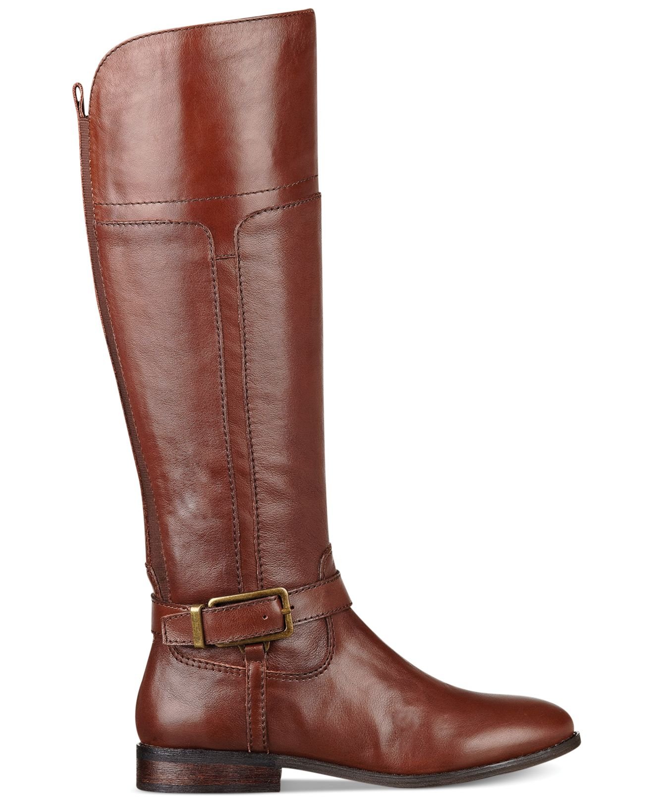 Marc fisher Aysha Tall Wide Calf Riding Boots in Brown | Lyst