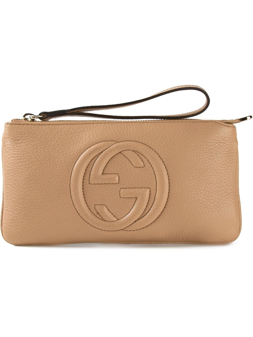 Gucci Small 'soho' Clutch in Natural - Lyst