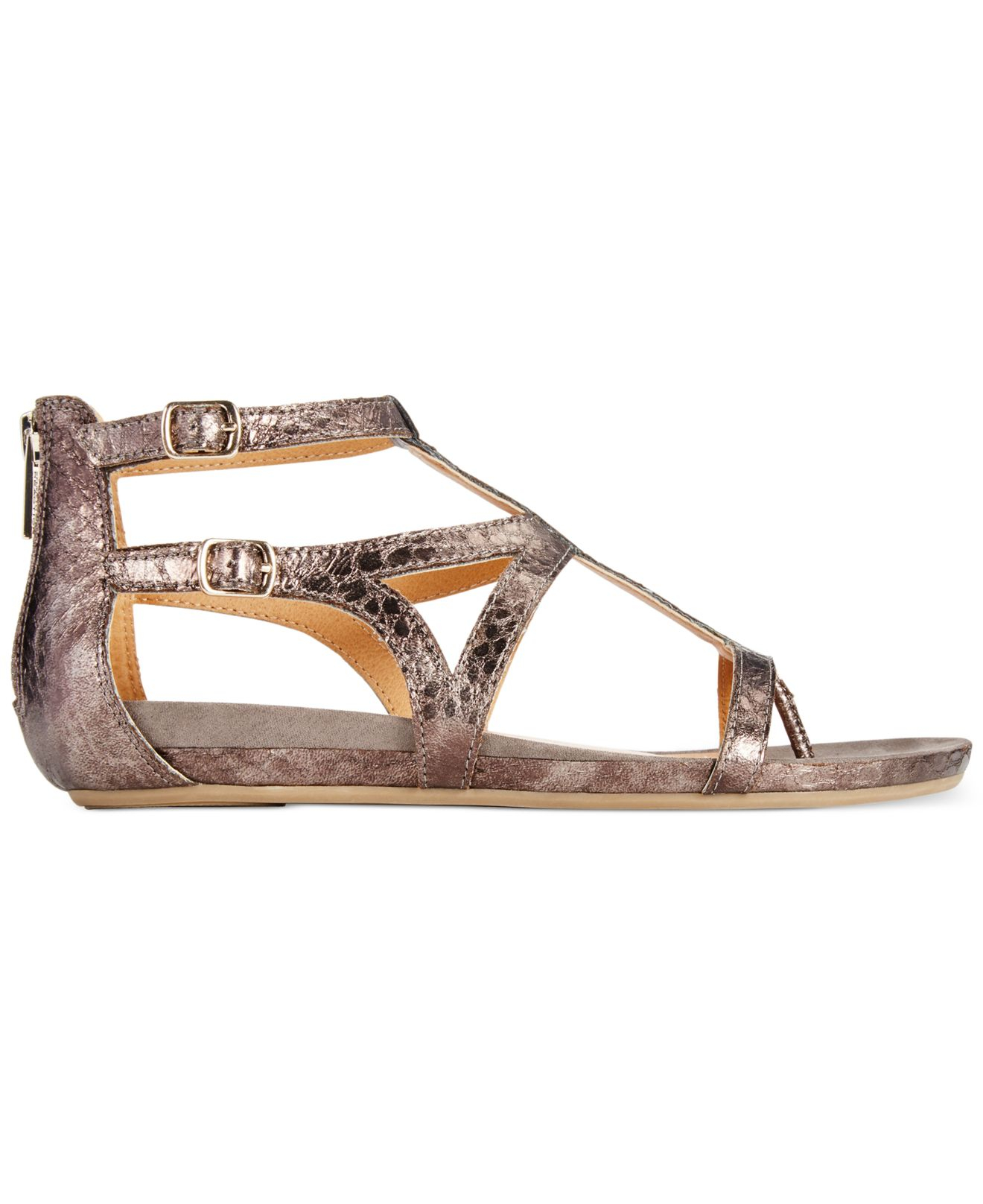 Lyst Kenneth Cole Reaction Womens Lost Time Gladiator Sandals In Metallic 9051