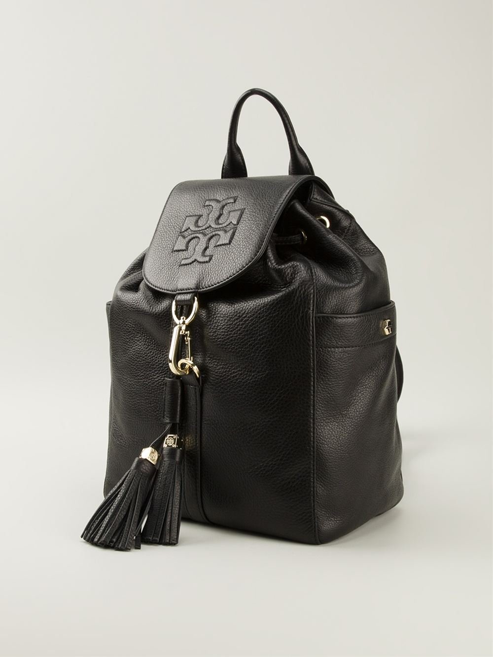 Lyst - Tory Burch Thea Backpack in Black