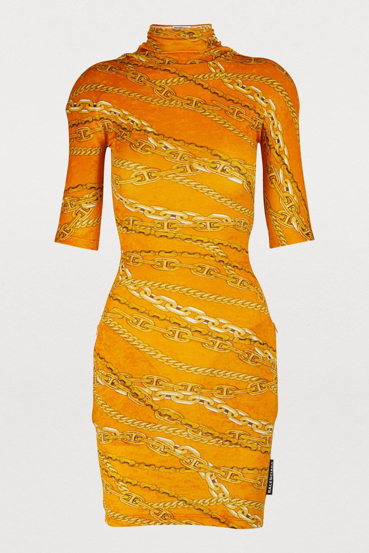 yellow balenciaga dress
