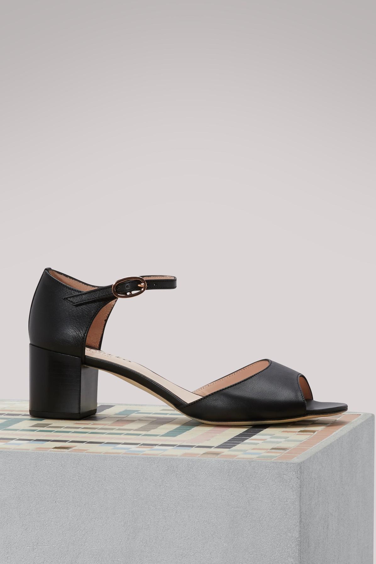 Isobel Ideh2w9 Coloris Repetto Lyst Sandales À En Talons Noir Yfygb7v6