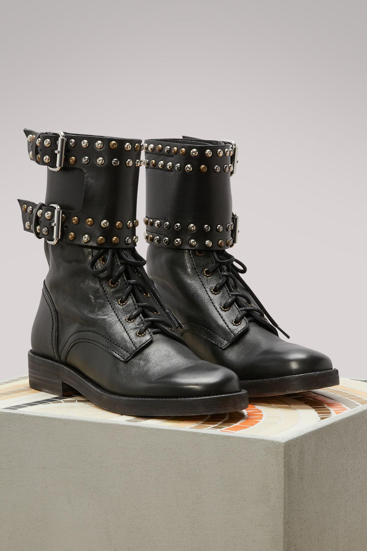 Noir Bottines Marant Teylon Tywqrtd Isabel fSpqOq