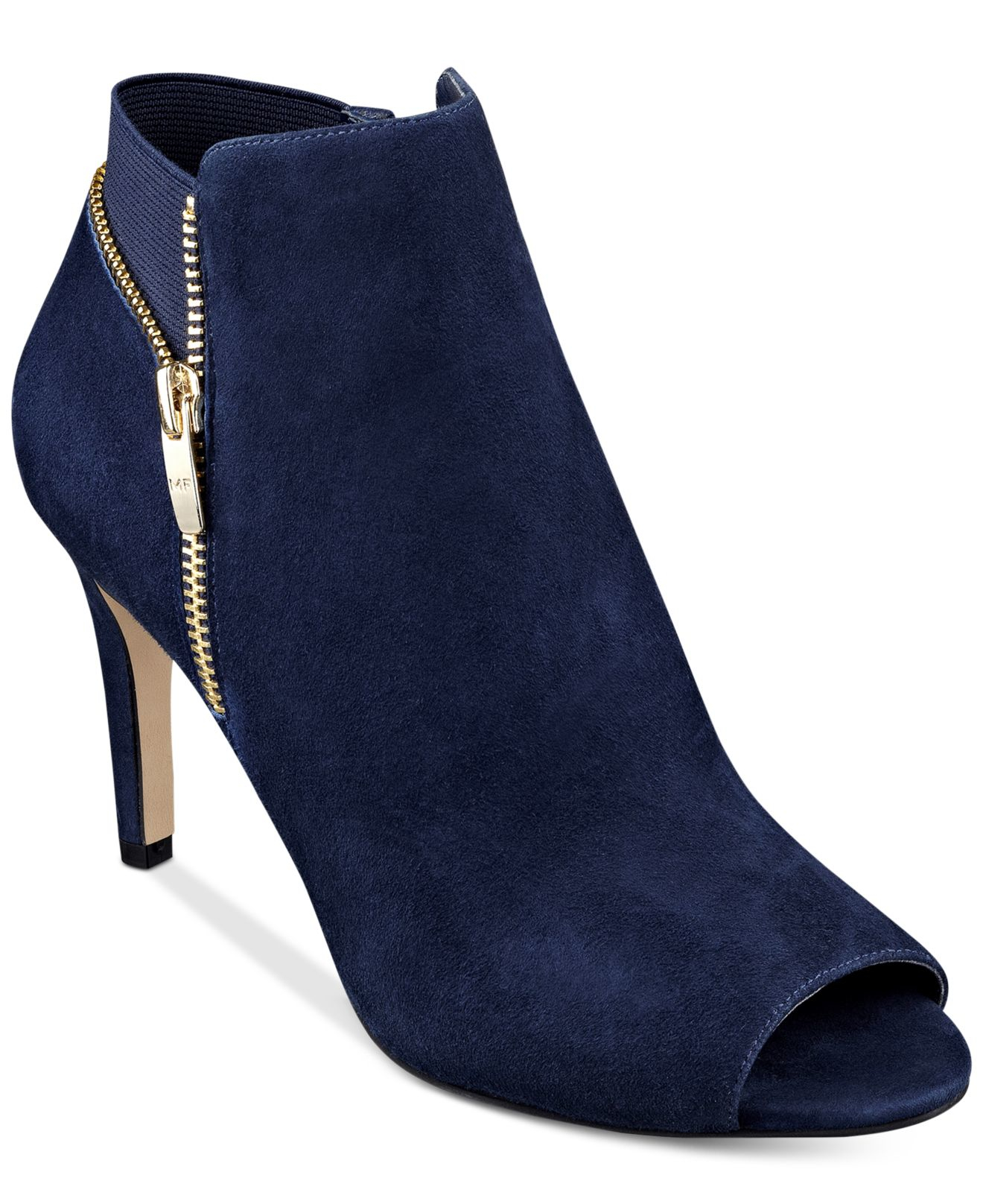 macy's navy blue booties