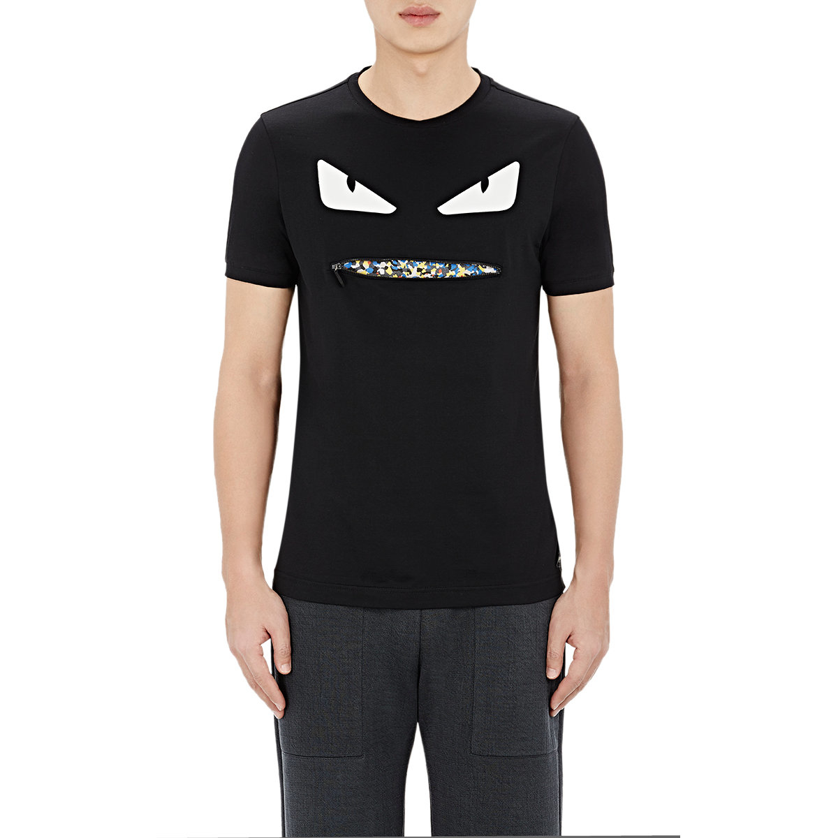 Lyst - Fendi Men's Monster Face T-shirt in Black for Men