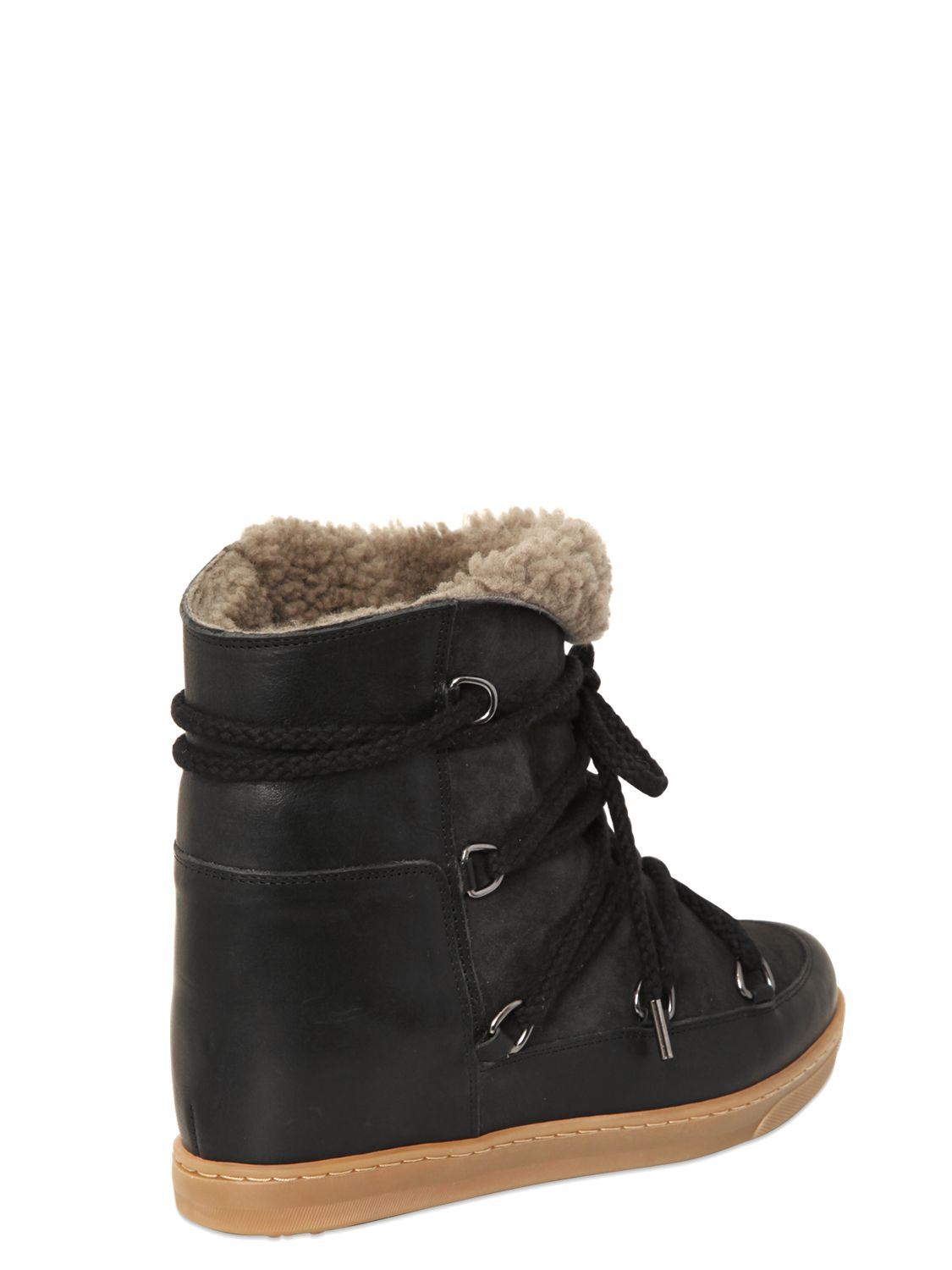 isabel marant nowles shearling boots