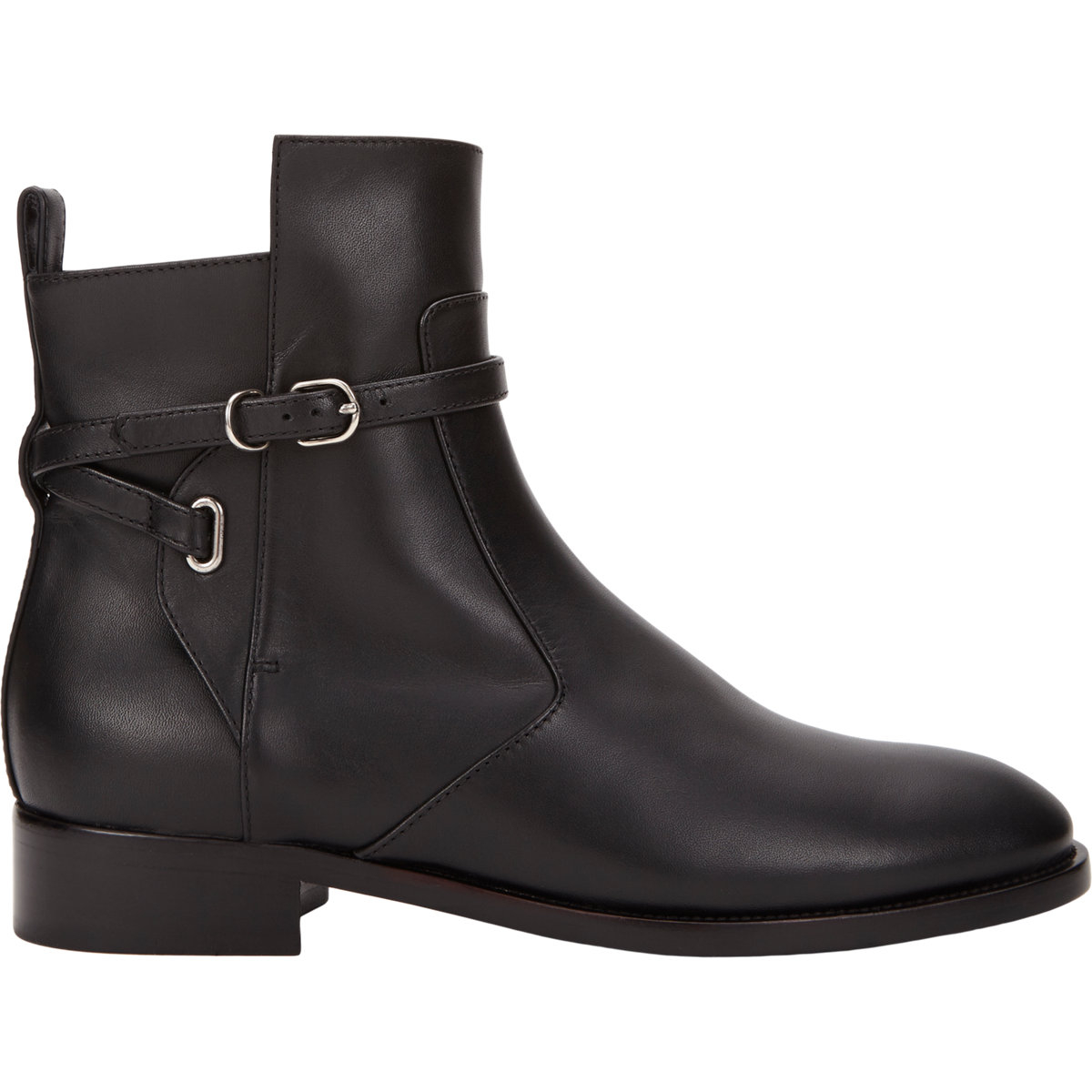 Lyst - Balenciaga Leather Jodhpur Ankle Boots in Black