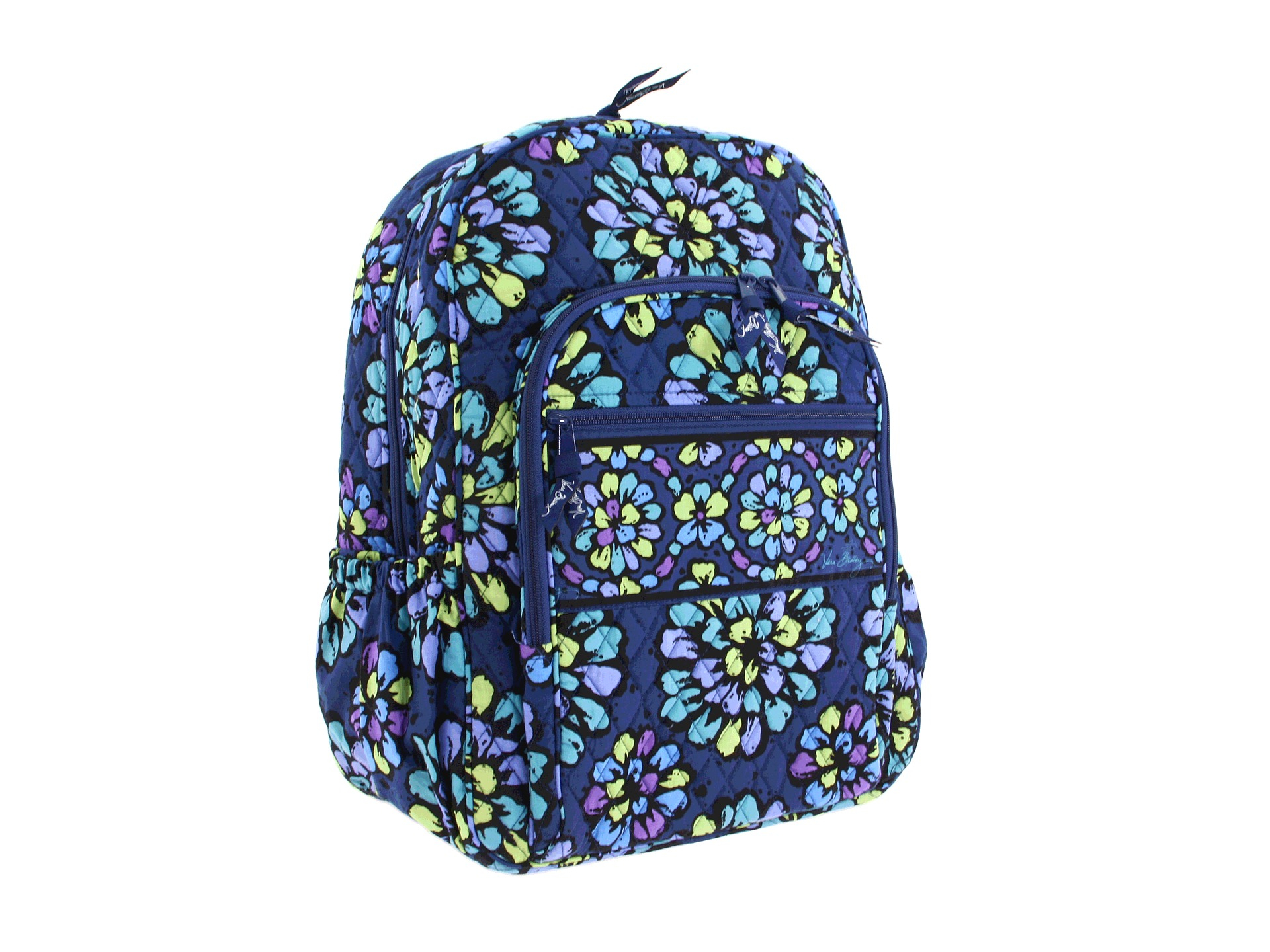 vera bradley bordeaux blooms campus backpack