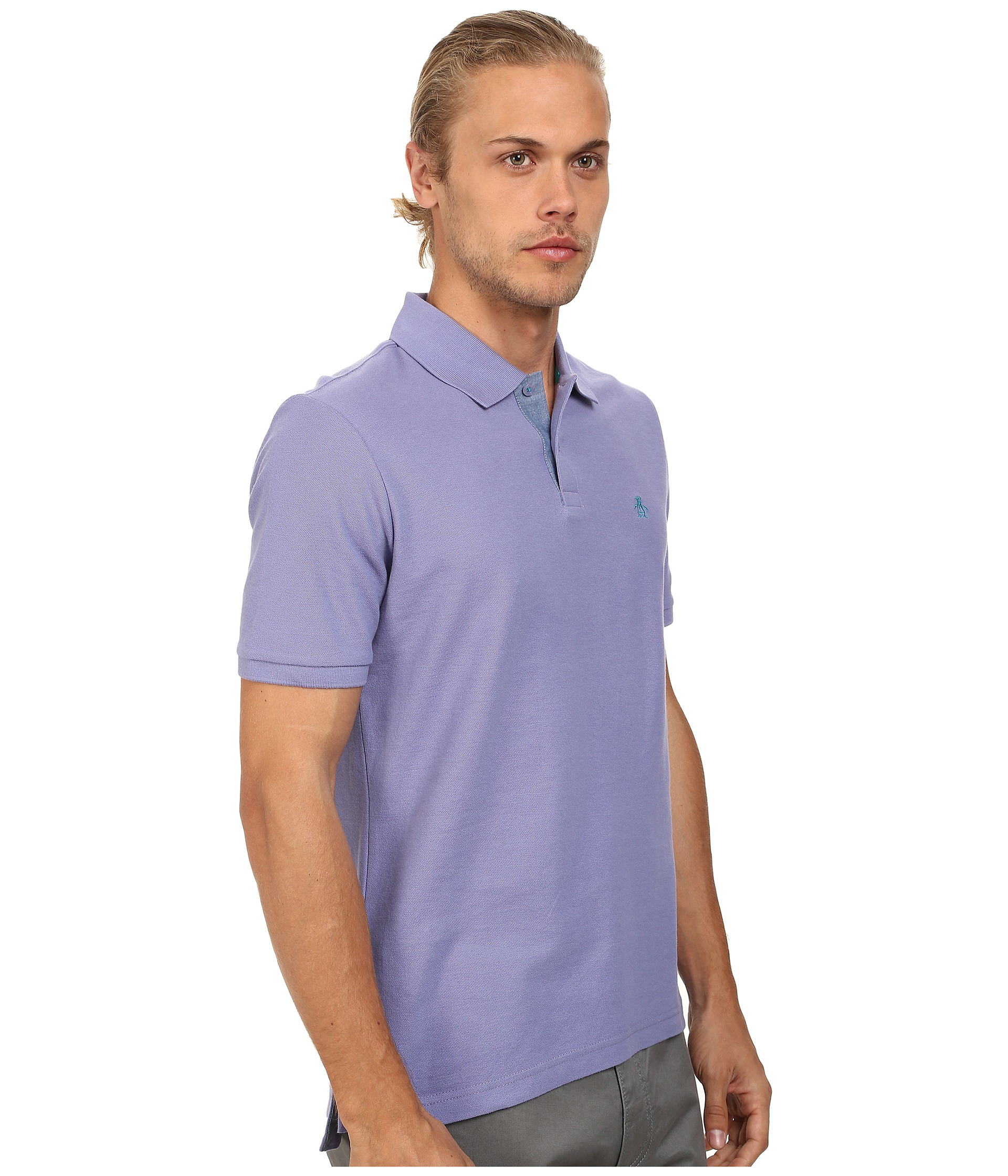 Original penguin Daddy-O Polo Classic Fit Shirt in Purple for Men | Lyst