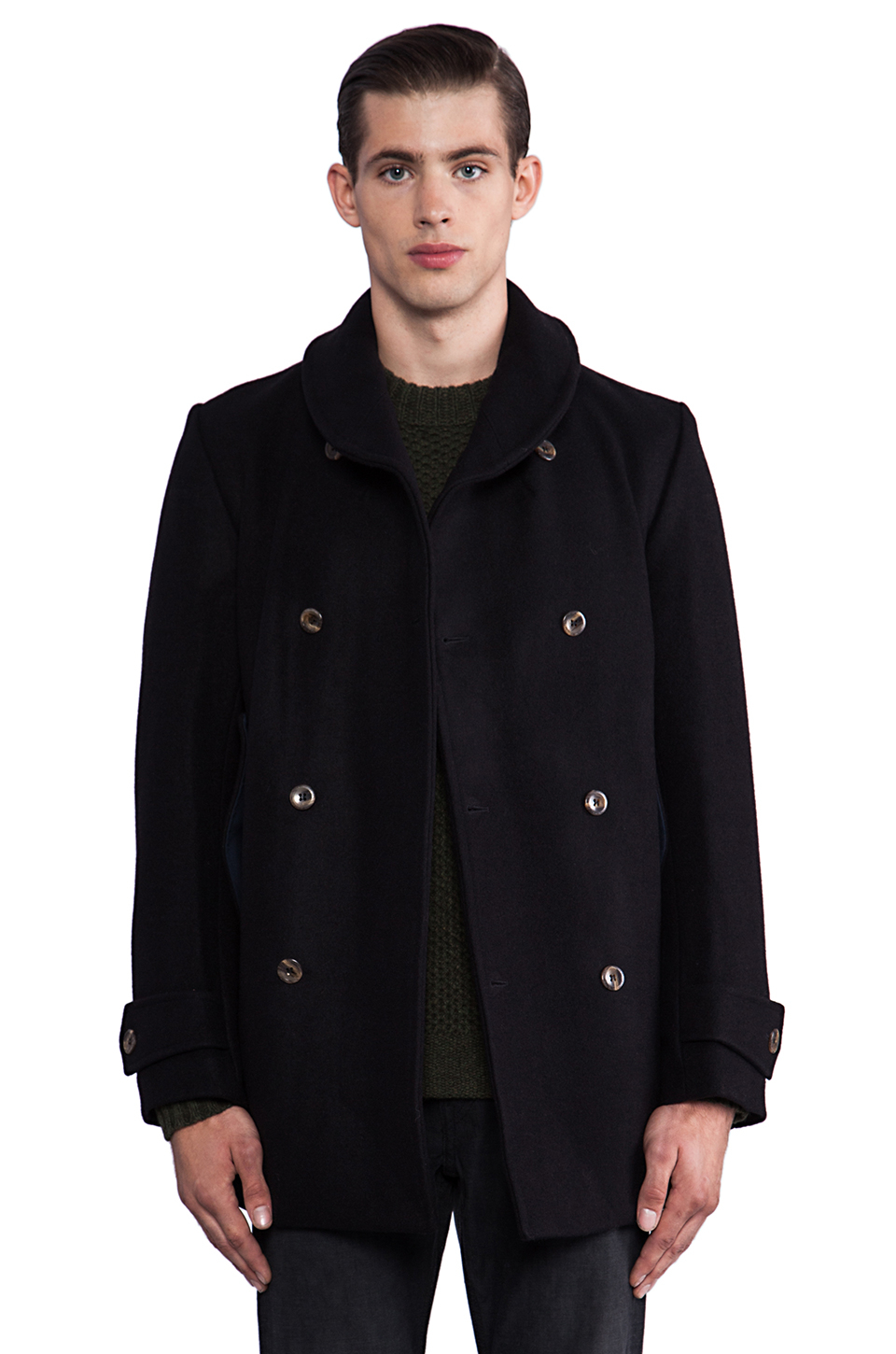 Lyst - Natural Selection Mackinaw Wool Coat in Blue for Men