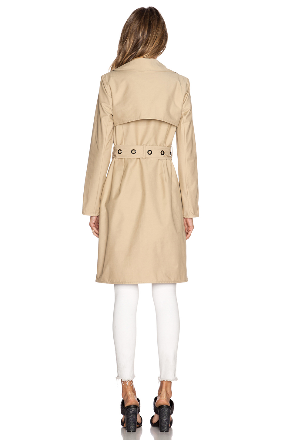Lyst - Milly Waterproof Trench Coat in Natural