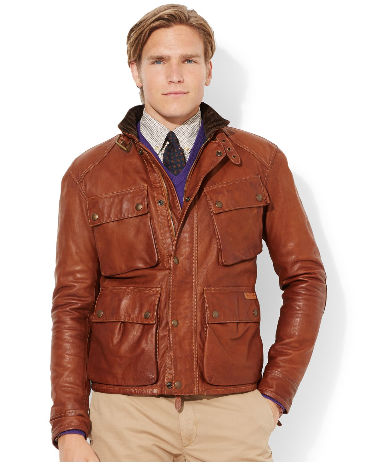 Polo Ralph Lauren Leather Jacket Lambskin